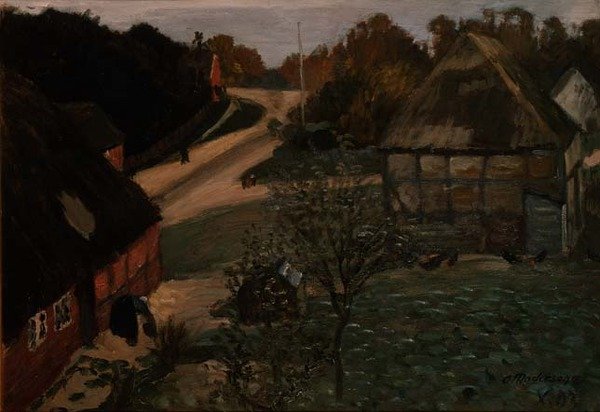 Byn Worpswede av Otto Modersohn