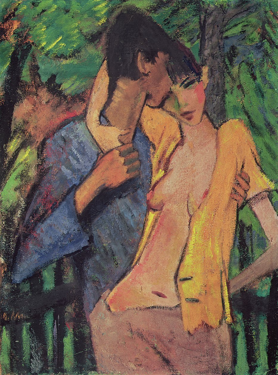 Lovers (The Artist och Irene Altmann) av Otto Mueller