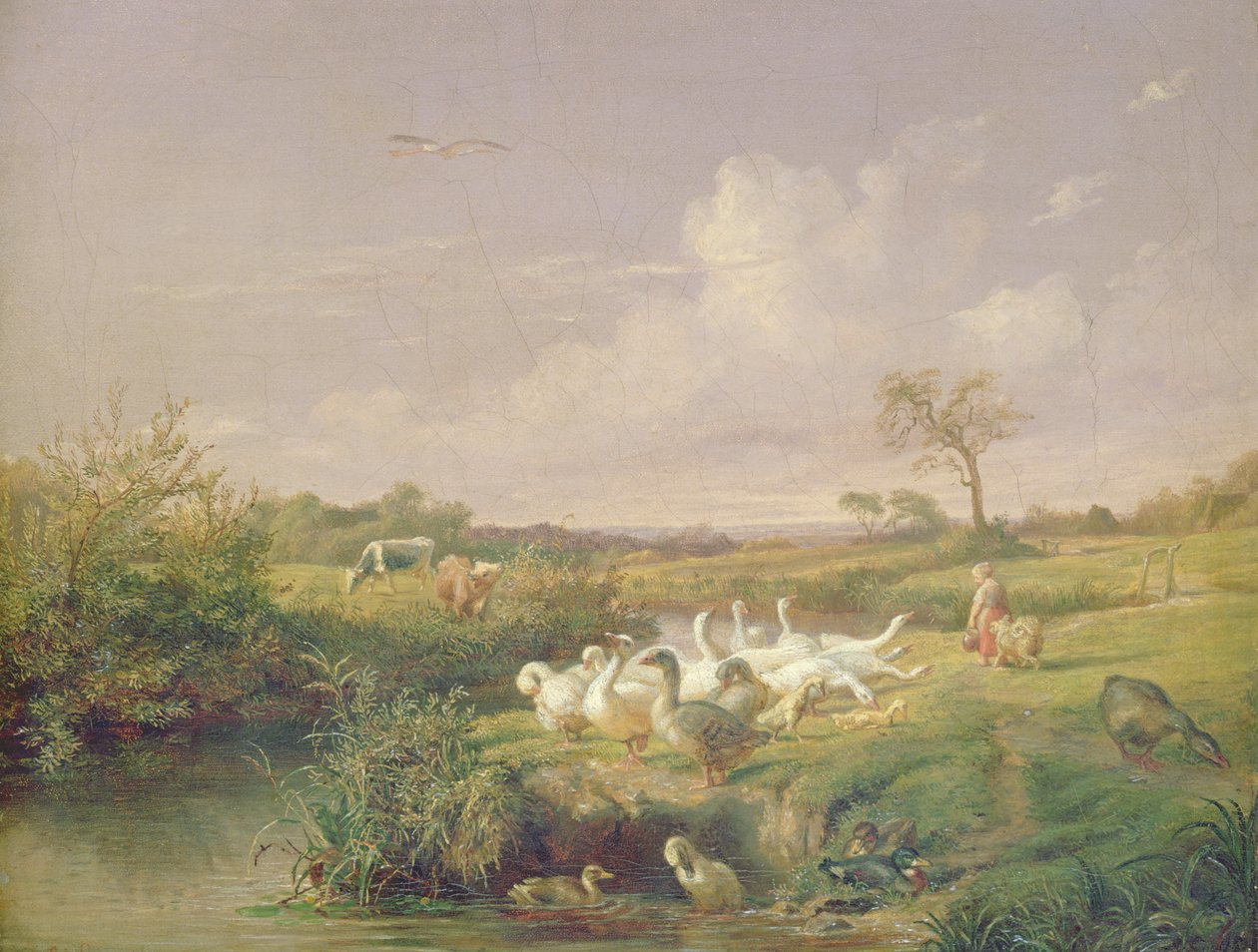 Gäss betande, 1854 av Otto Speckter