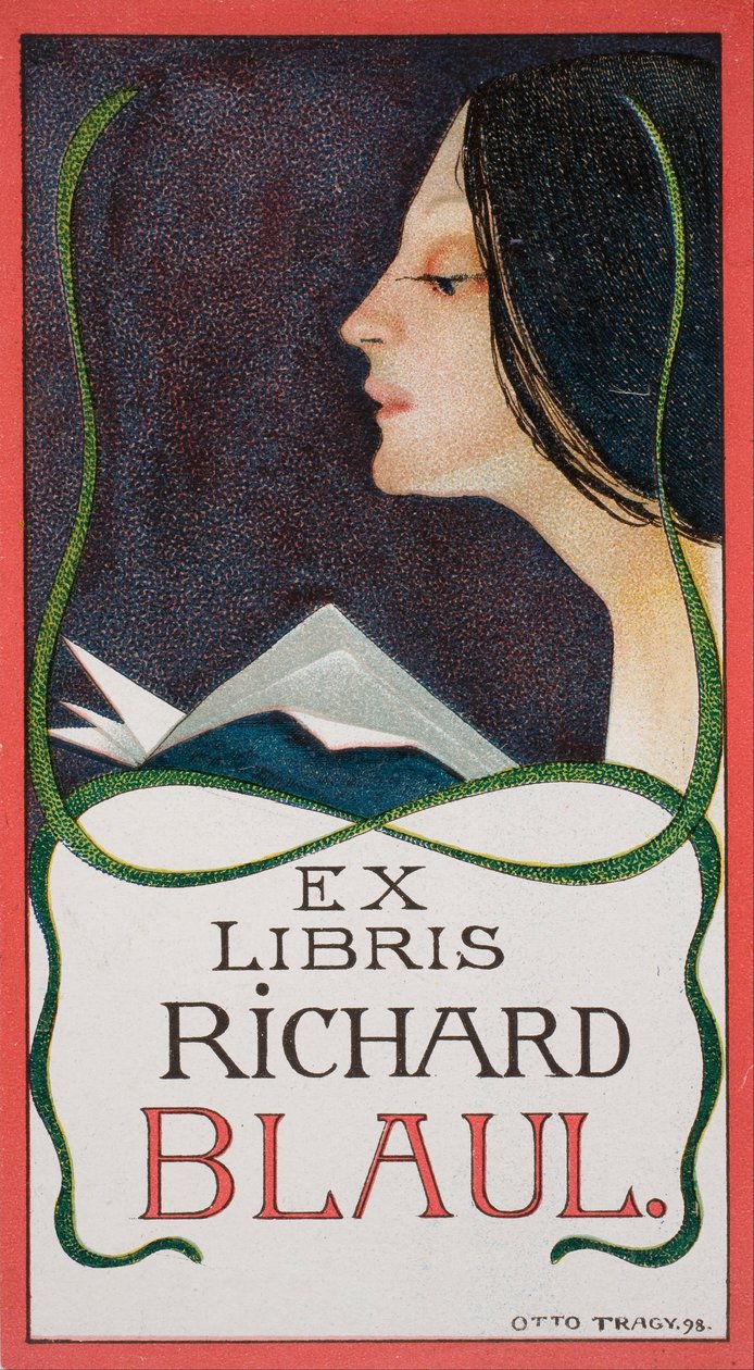 Book-plate of Richard Blaul av Otto Tragy