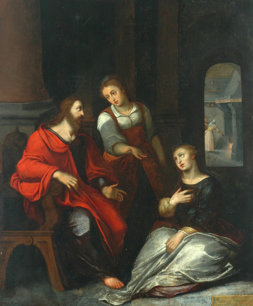 Kristus i Marias och Martas hus, 1556 av Otto van Veen