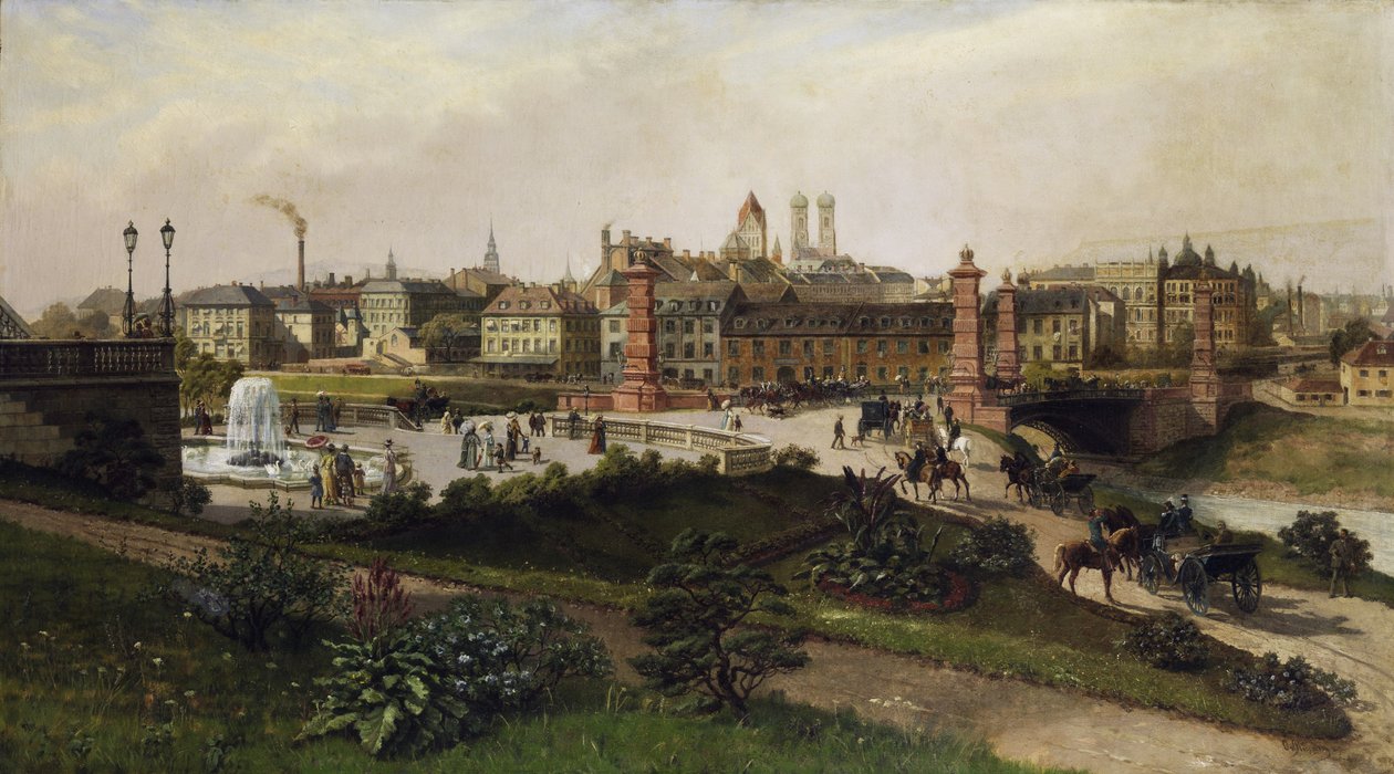 Blick über München av Otto von Ruppert