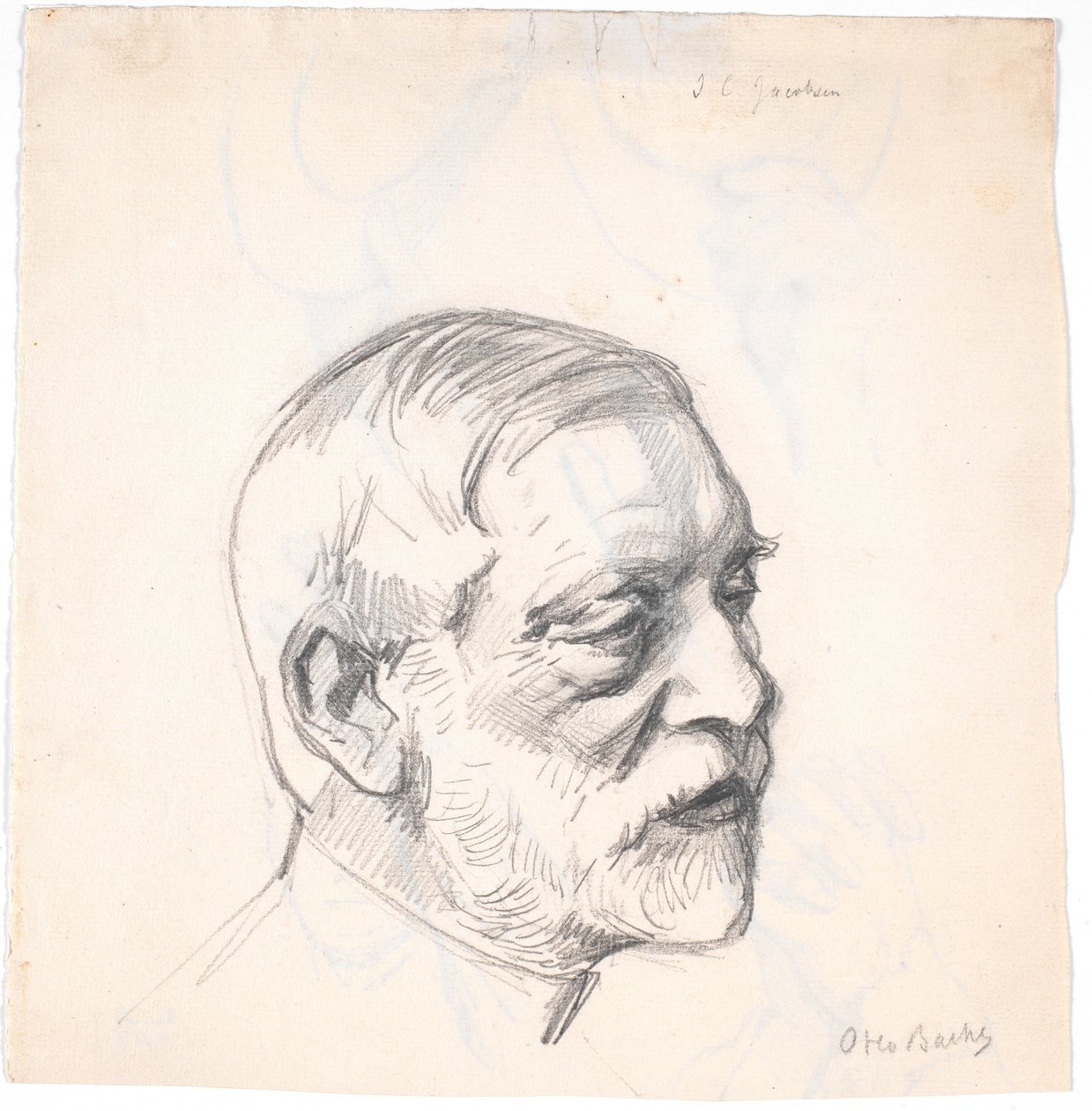 Bryggare J.C. Jacobsens huvud av Otto Bache