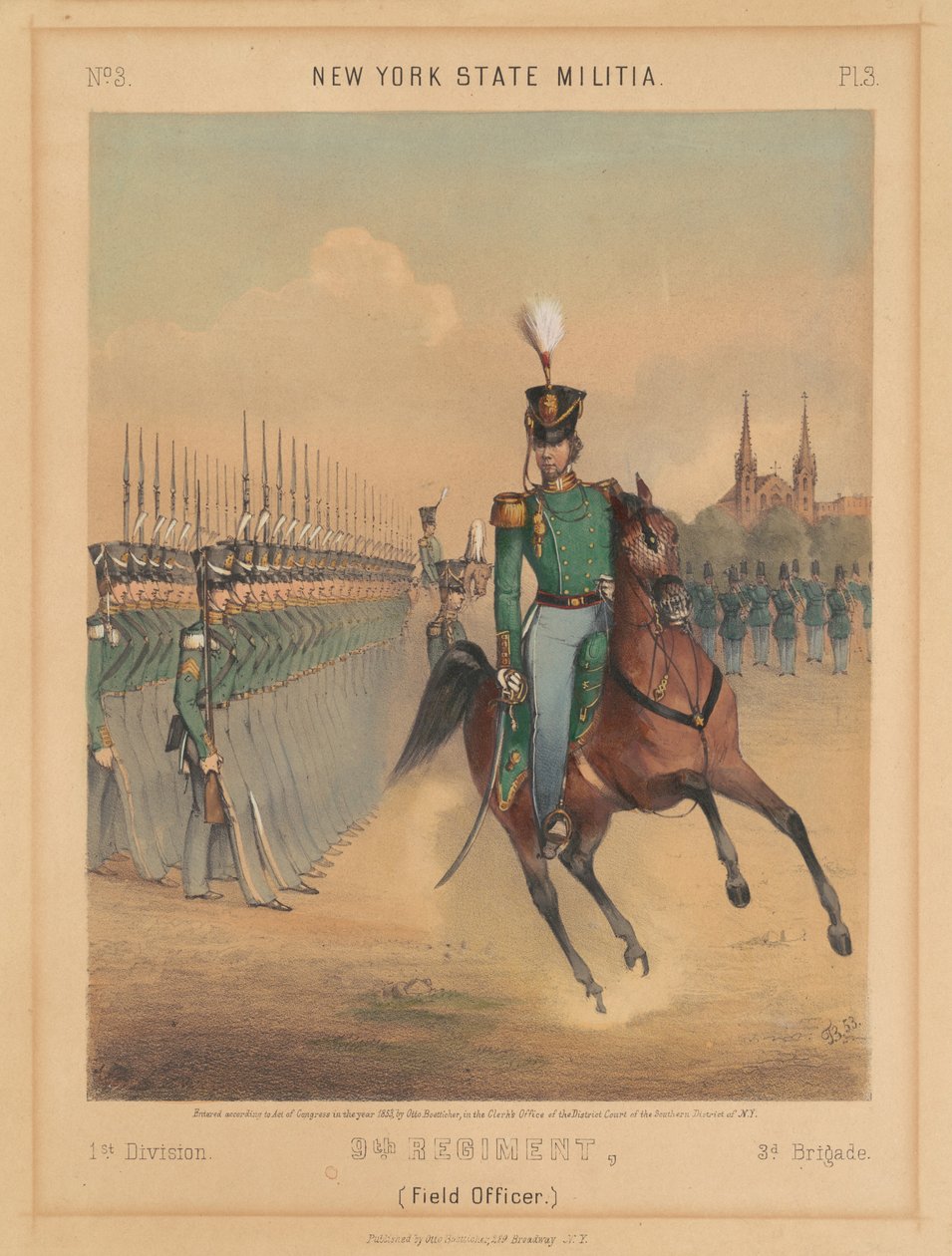New York State Militia, 1:a divisionen, 9:e regementet, 3:e brigaden av Otto Boetticher