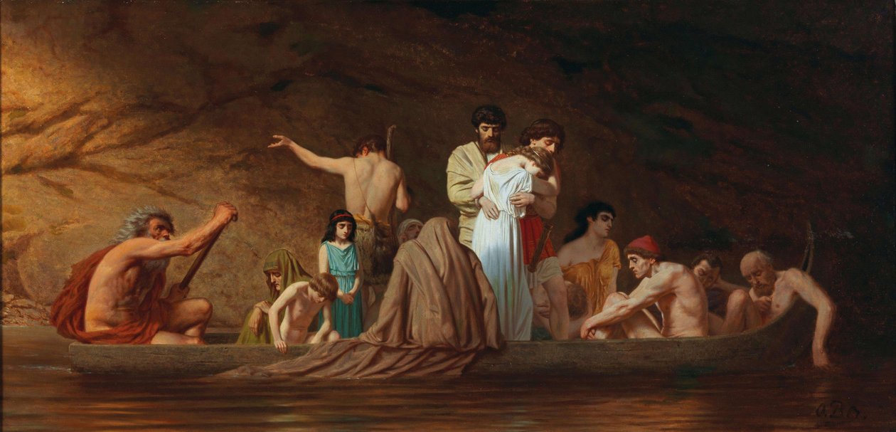 The Barque of Charon, andra hälften av 1800-talet.. av Otto Brausewetter