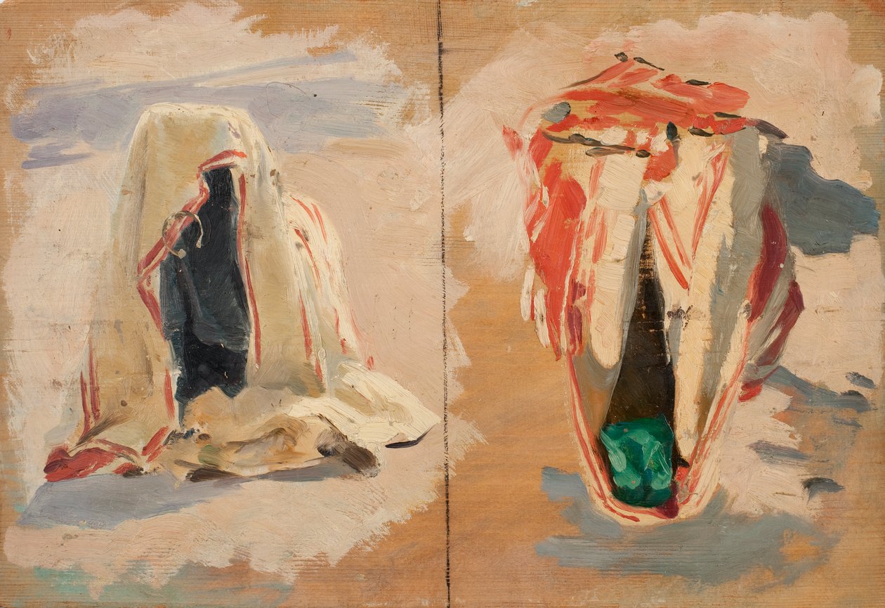 Draperistudier från Tunis av Otto Friedrich