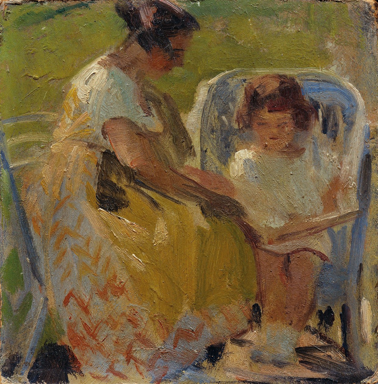 Elle Lanzer och hennes dotter Bettina av Otto Friedrich