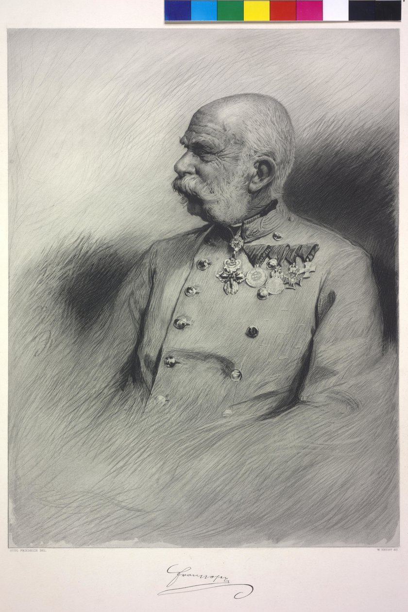 Kejsare av Österrike Franz Joseph I av Otto Friedrich