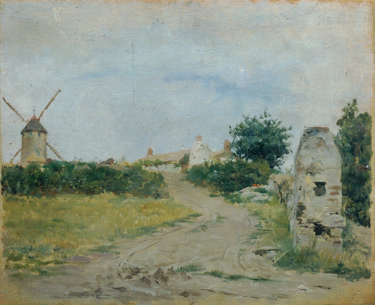 Landskap med väderkvarn av Otto Friedrich