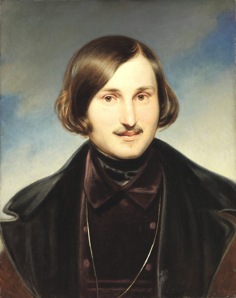Porträtt av Nikolai Gogol av Otto Friedrich Theodor von Moller