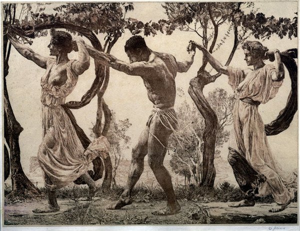 Dansen (etsning) av Otto Greiner