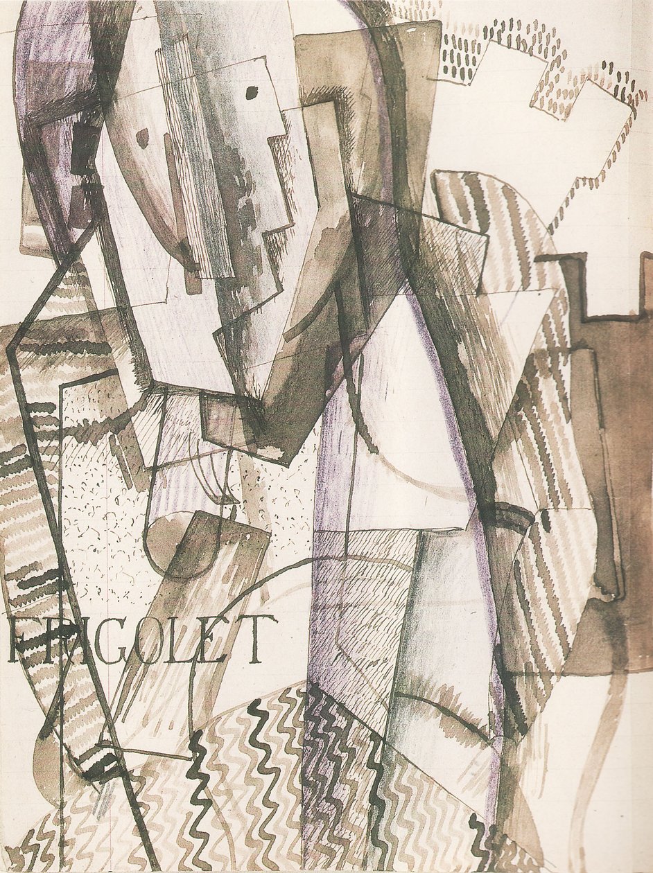 Figur framför väggarna, 1916 av Otto Gutfreund