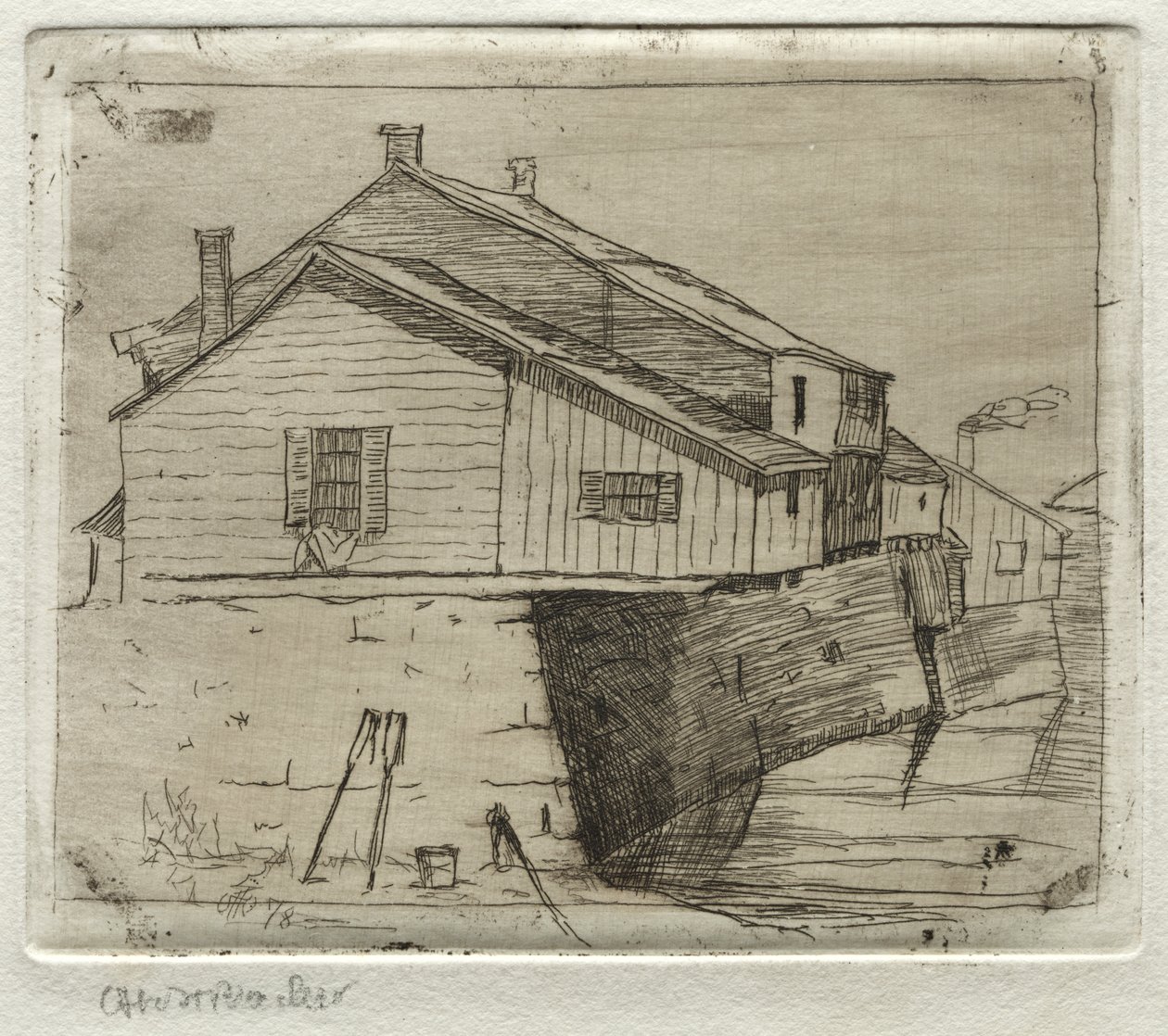 Cottages, Cleveland, 1878. av Otto H. Bacher
