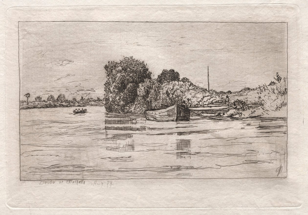 Donau vid Valhalla, 1879. av Otto H. Bacher
