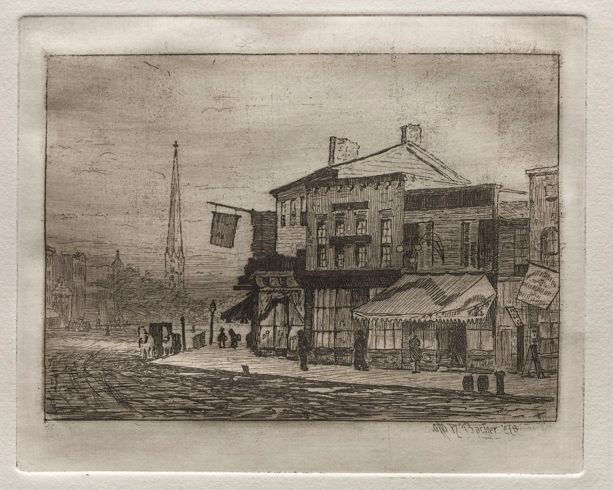 Eagle Street och Woodland Avenue, 1878. av Otto H. Bacher