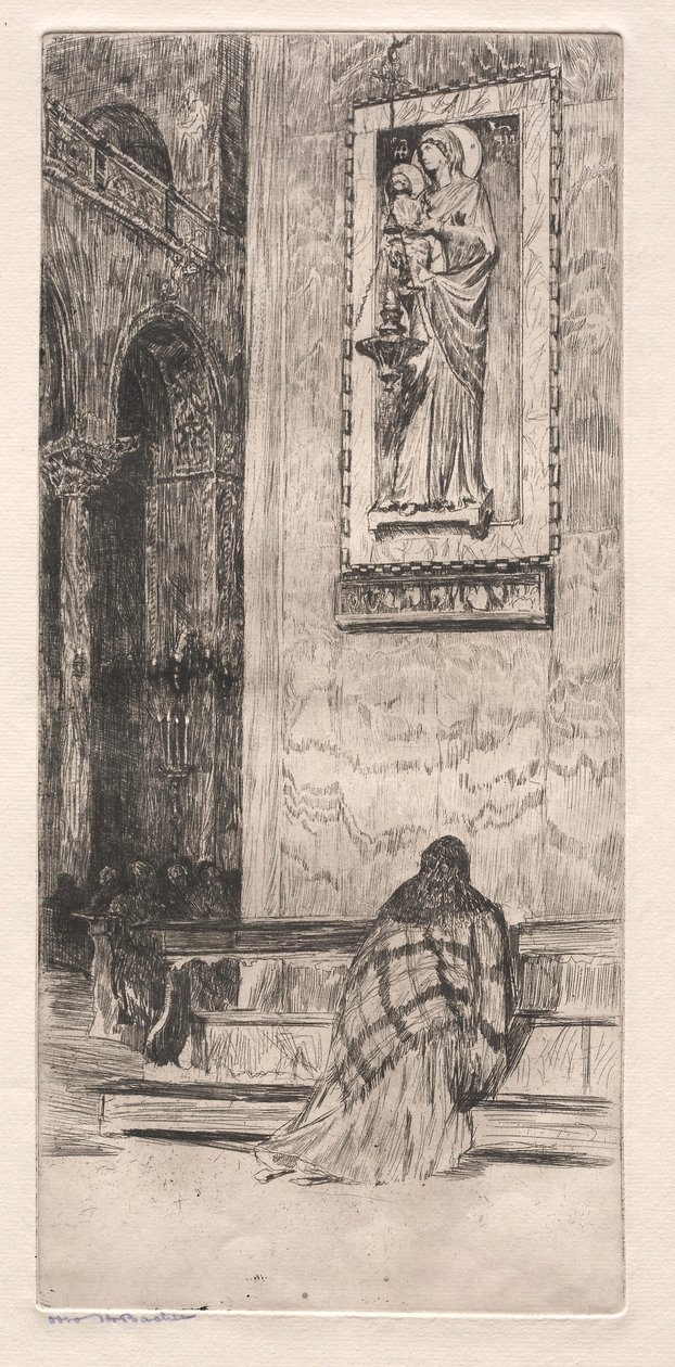 Etsningar av Venedig: St. Marks, 1800-talet. av Otto H. Bacher