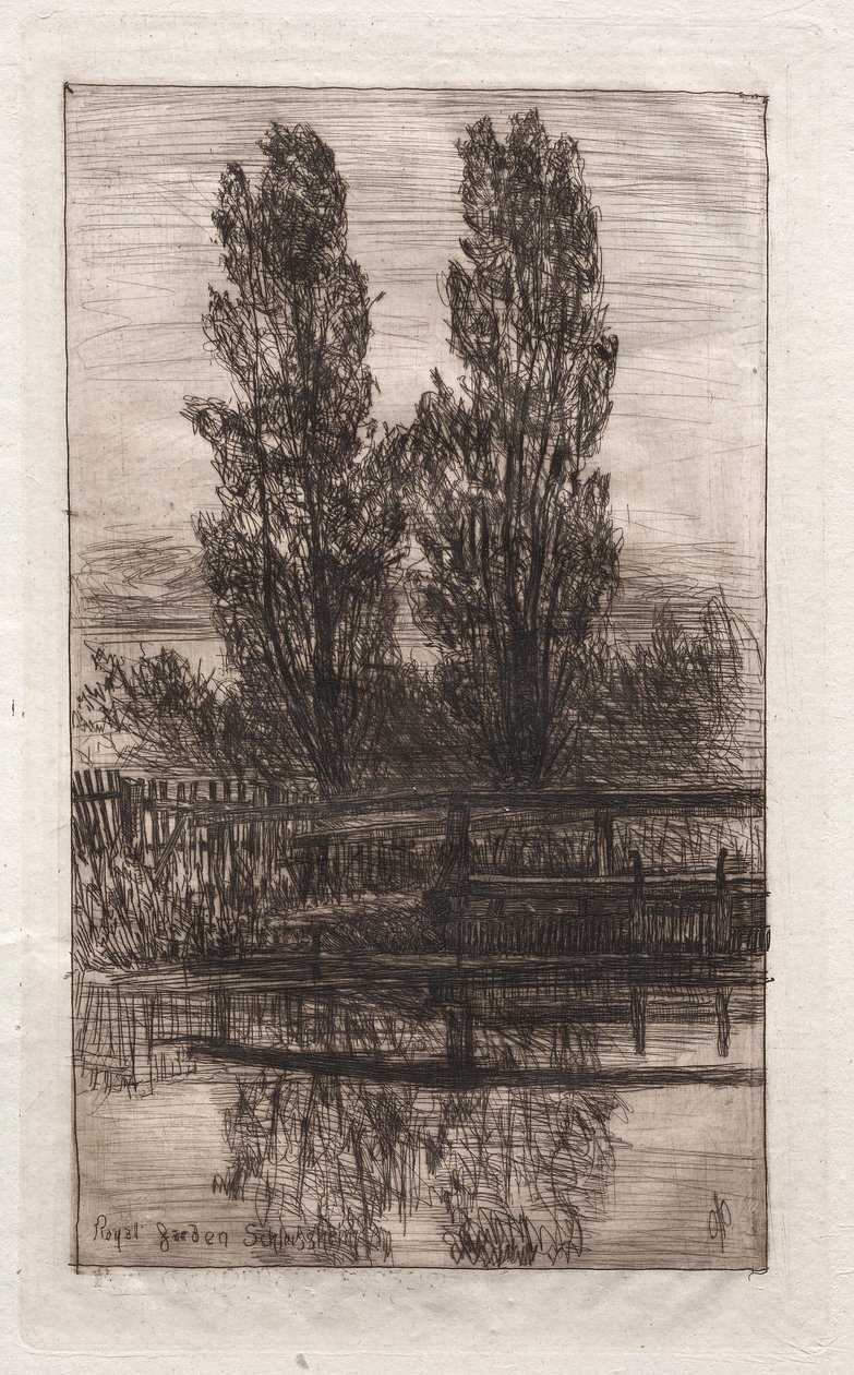 Poplar, Royal Garden, Schleissheim, 1879. av Otto H. Bacher