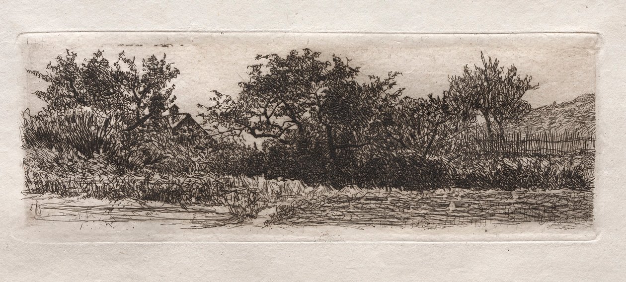 Tak och träd, 1879. av Otto H. Bacher