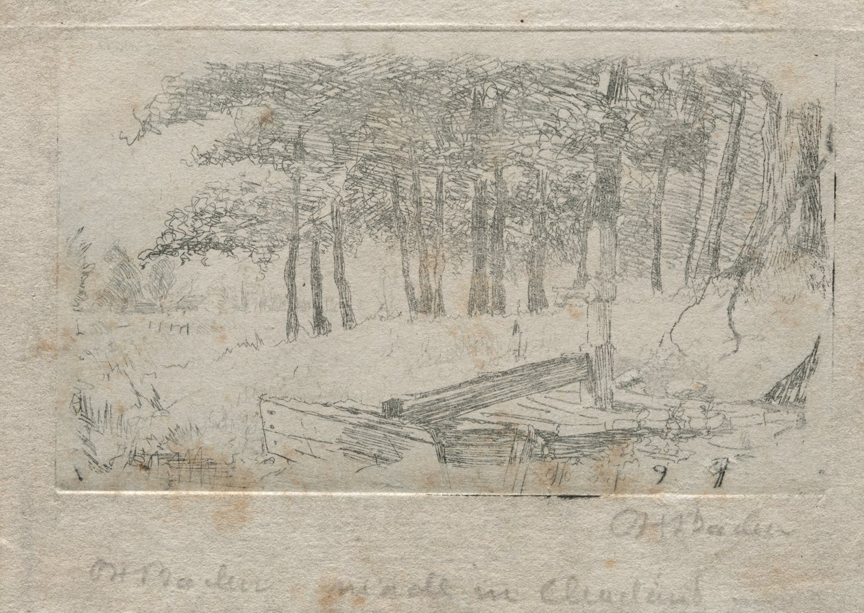 Skiss från naturen av Otto H. Bacher