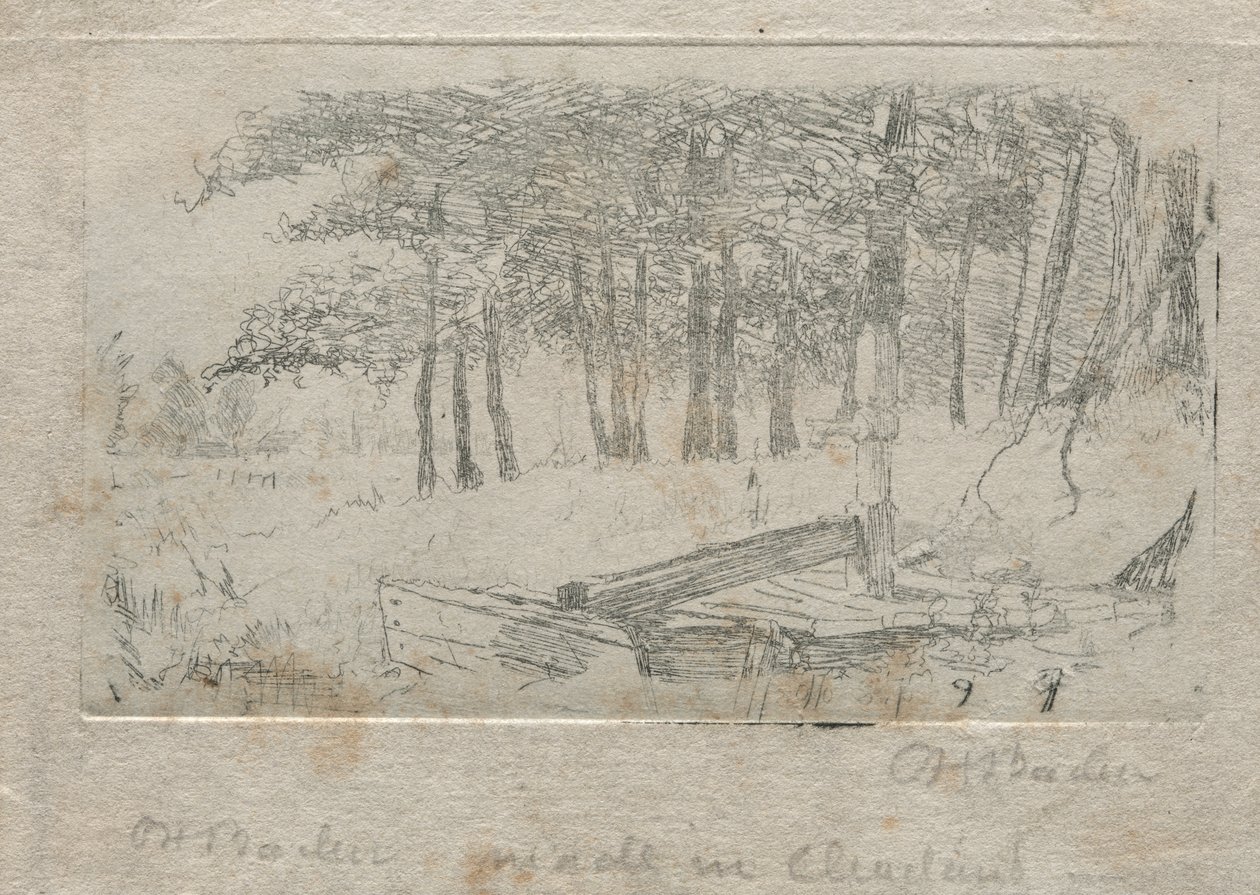 Skiss från naturen, 1879. av Otto H. Bacher