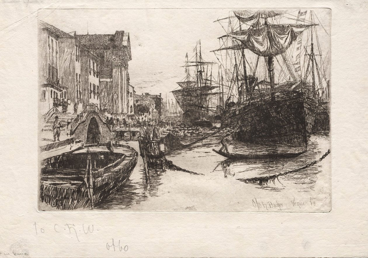 Utsikt i Venedig, 1880. av Otto H. Bacher
