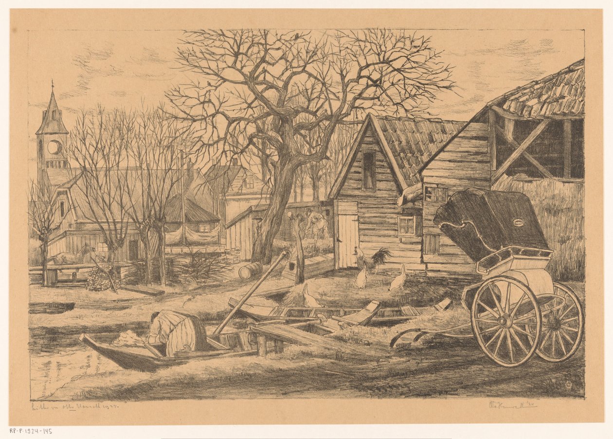 By vid vattnet av Otto Hanrath (signed by artist)
