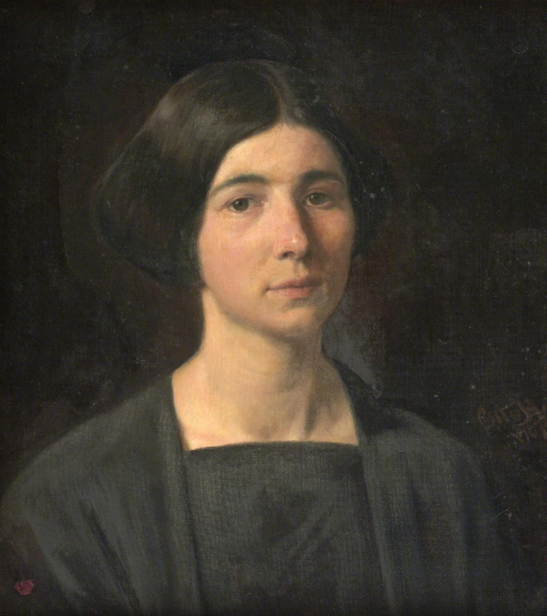 Damens porträtt av Otto Haslund
