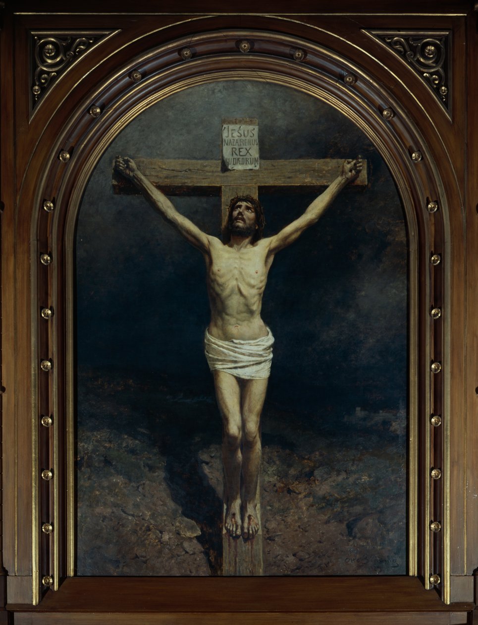 Korsfästelse (olja på duk) av Otto Ludvig Sinding