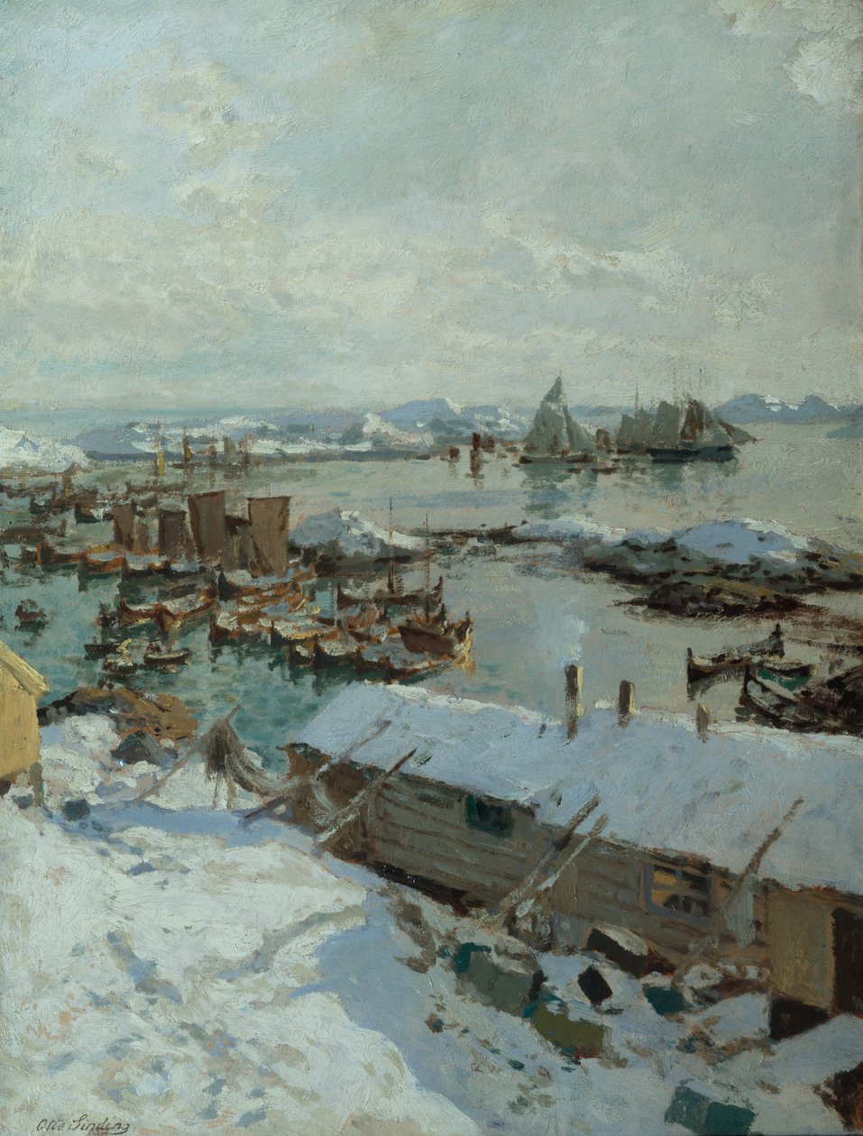 I Svolvaers hamn av Otto Ludvig Sinding