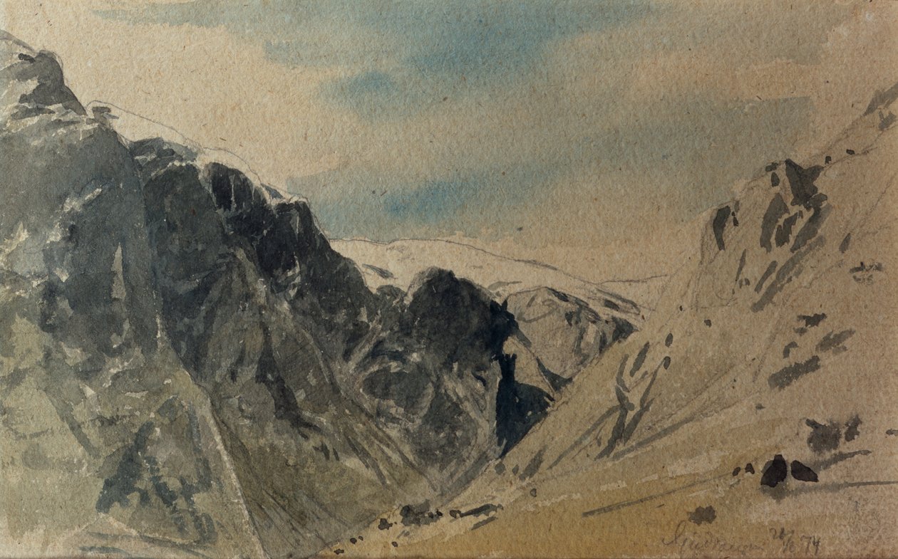 Bergskisser av Otto Ludvig Sinding
