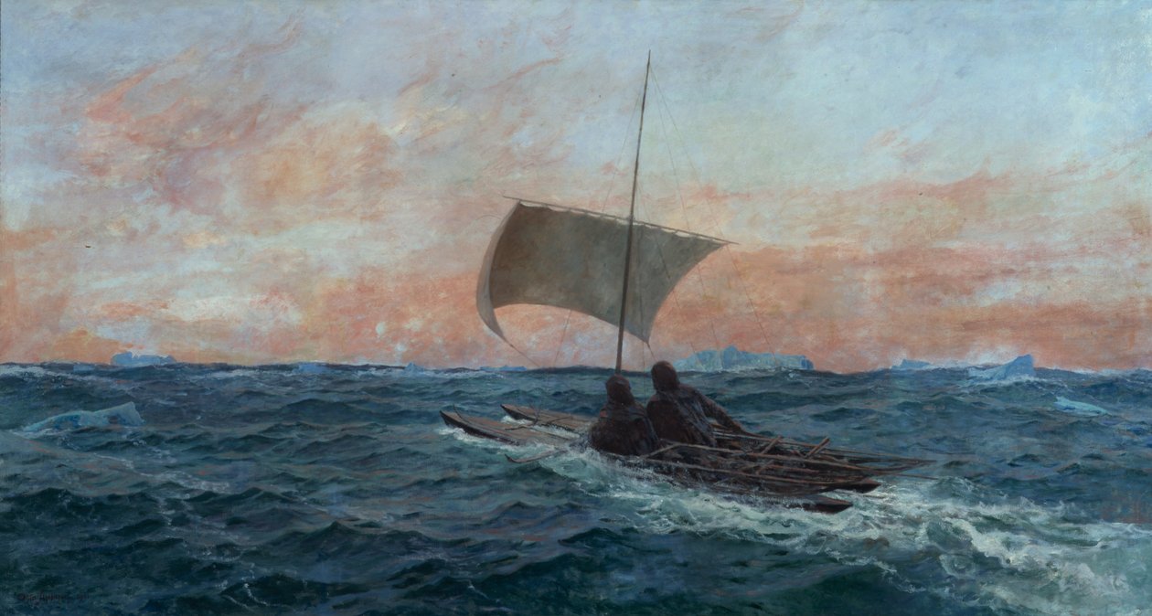 Nansen och Johansen från Ishavet av Otto Ludvig Sinding