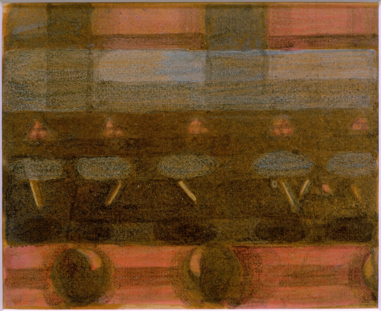 Förberedelse (bön i matsalen). Studie. av Otto Meyer Amden