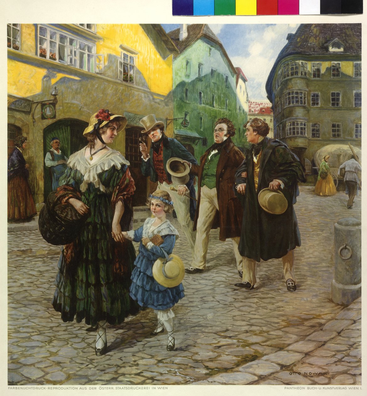 Franz Schubert på promenad med vänner av Otto Robert Nowak