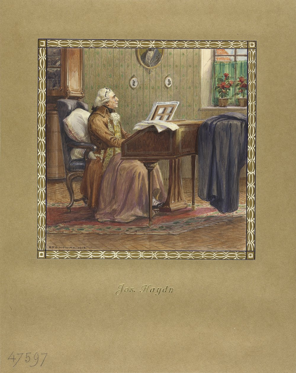 Joseph Haydn vid flygeln, 1917 av Otto Robert Nowak
