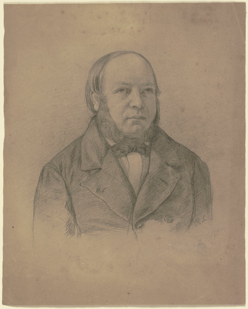 Porträtt av Johann Christof Scholderer, konstnärens far av Otto Scholderer