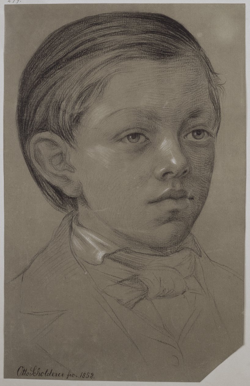 Barnporträtt av Wilhelm Amandus Beer av Otto Scholderer