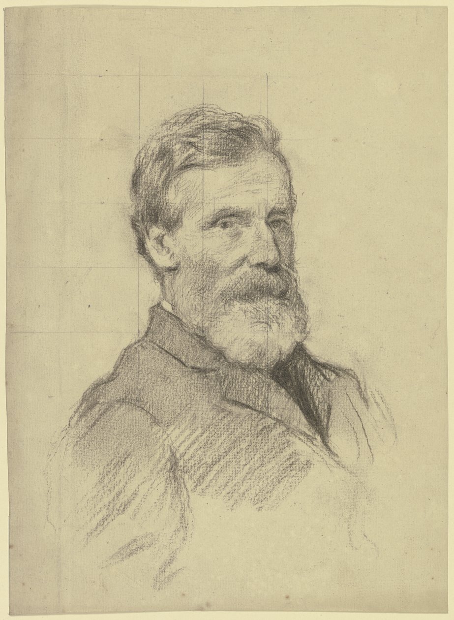Porträtt av dr George Bird (?) av Otto Scholderer