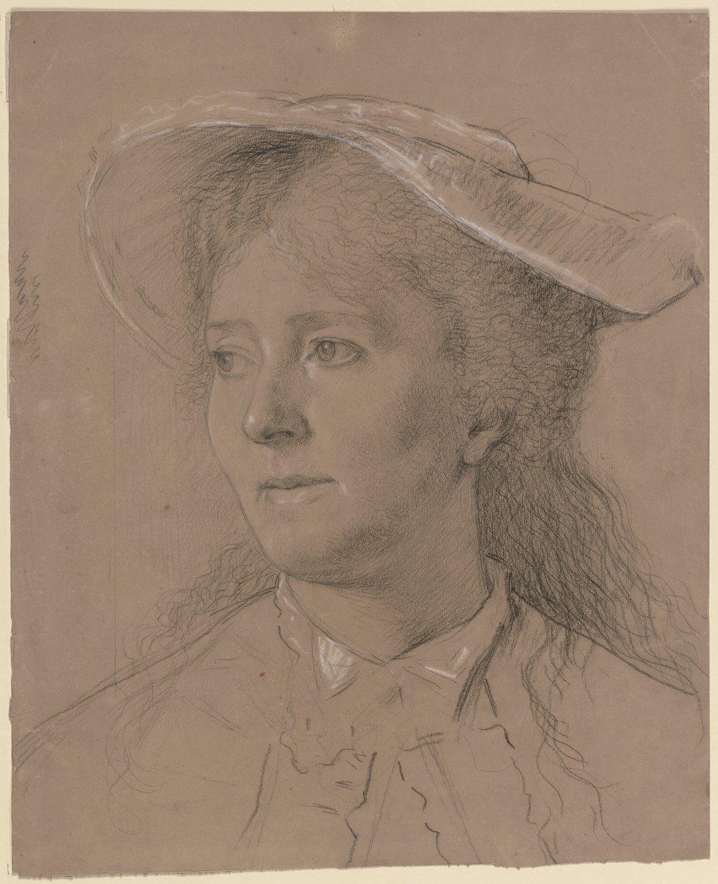 Porträtt av Luise Scholderer av Otto Scholderer
