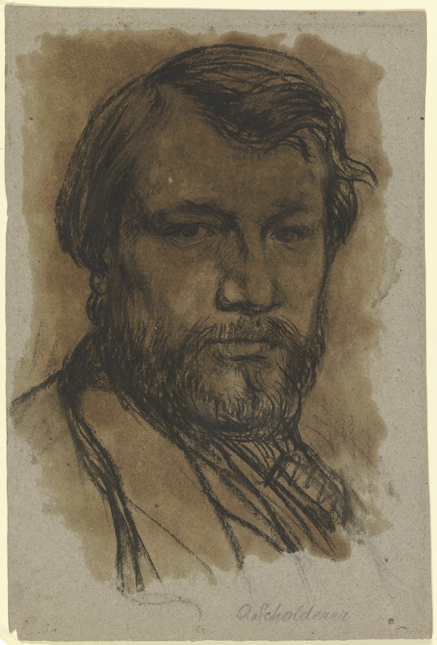 Konstnärens självporträtt av Otto Scholderer