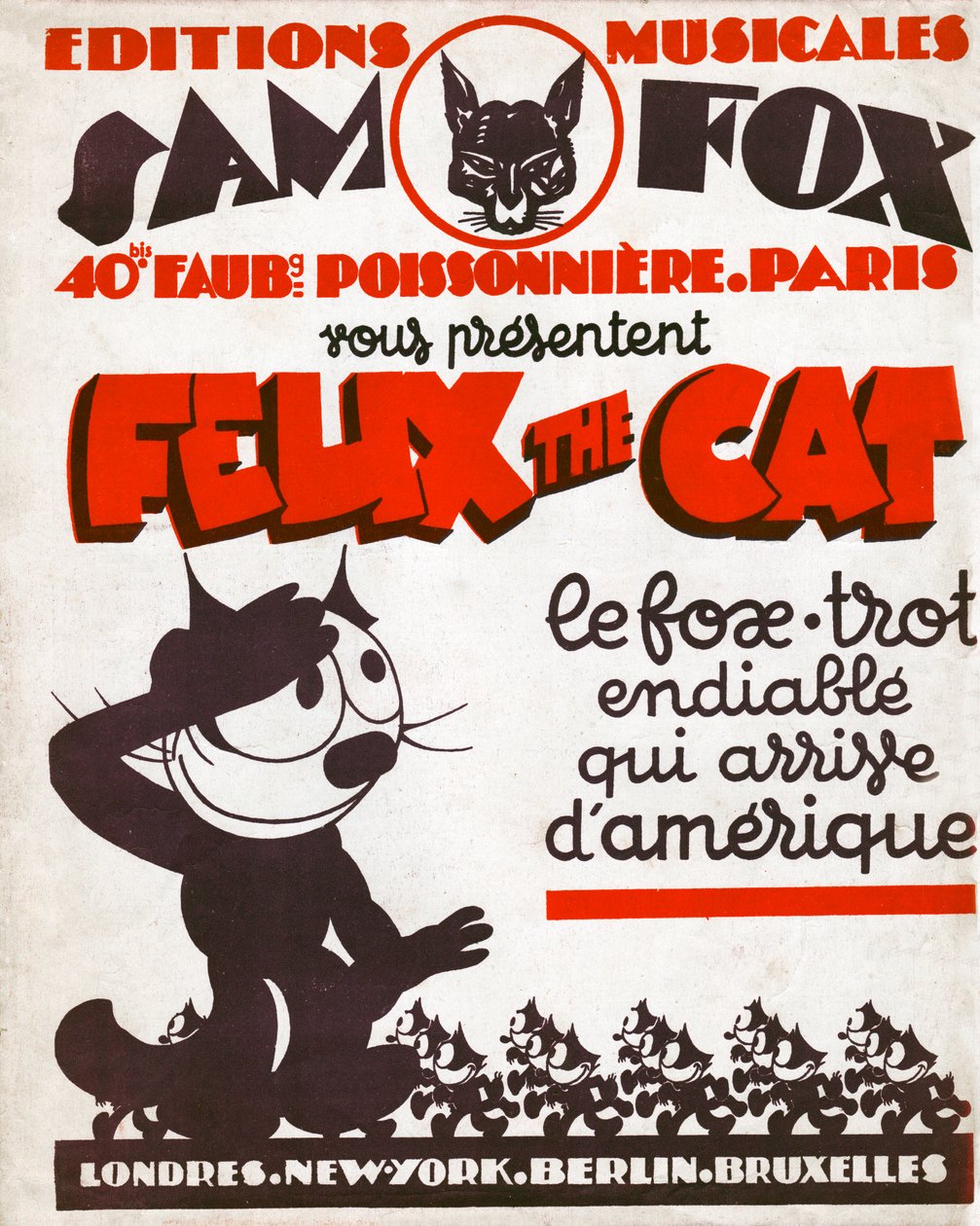 Katten Felix. (gravyr, cirka 1930) av Otto and Sullivan Pat Messmer