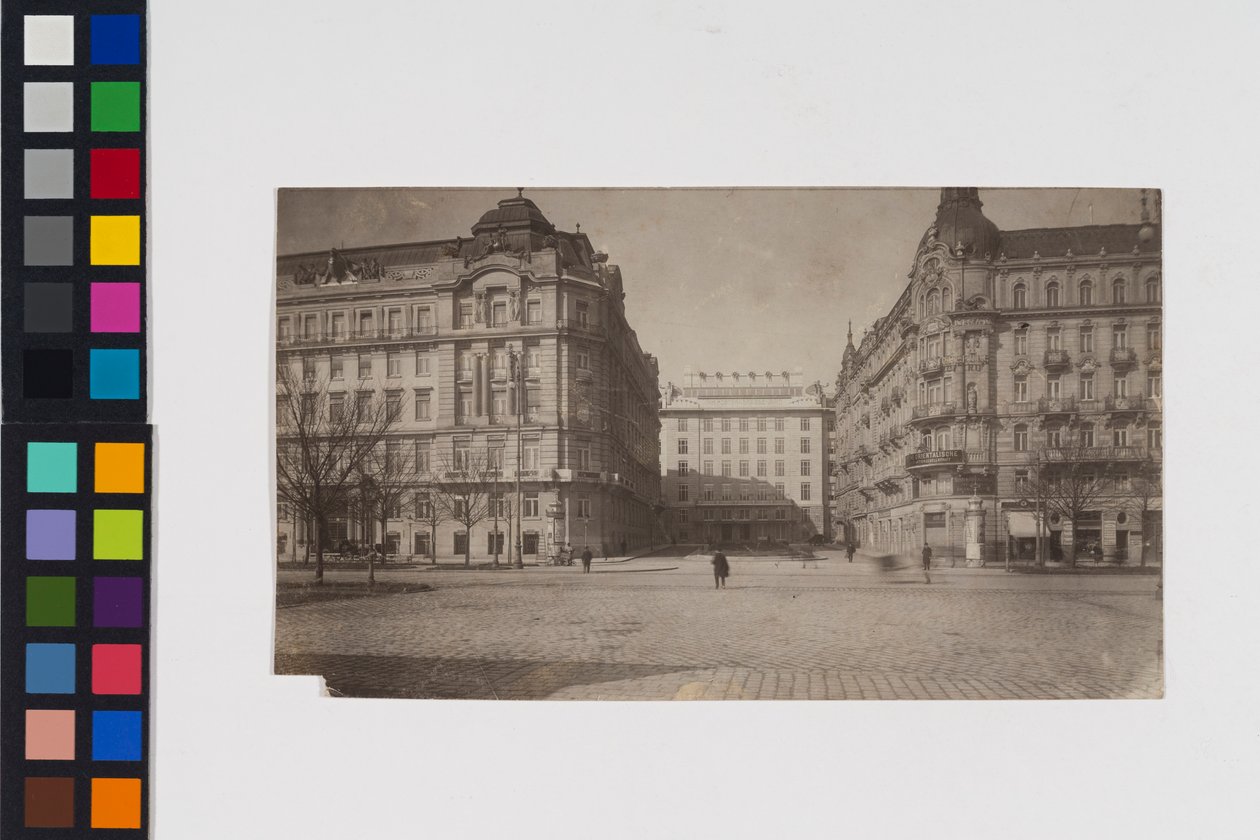 1:a distriktet, Georg-Coch-Platz 2 - Postsparebankens kontor - Vy från Stubenring av Otto Wagner