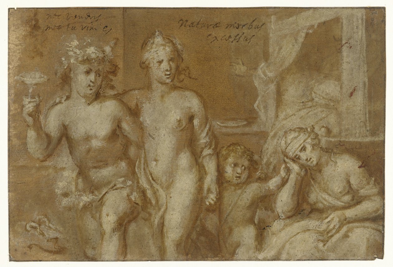 Konsekvenser av samlag med Bacchus och Venus av Otto van Veen