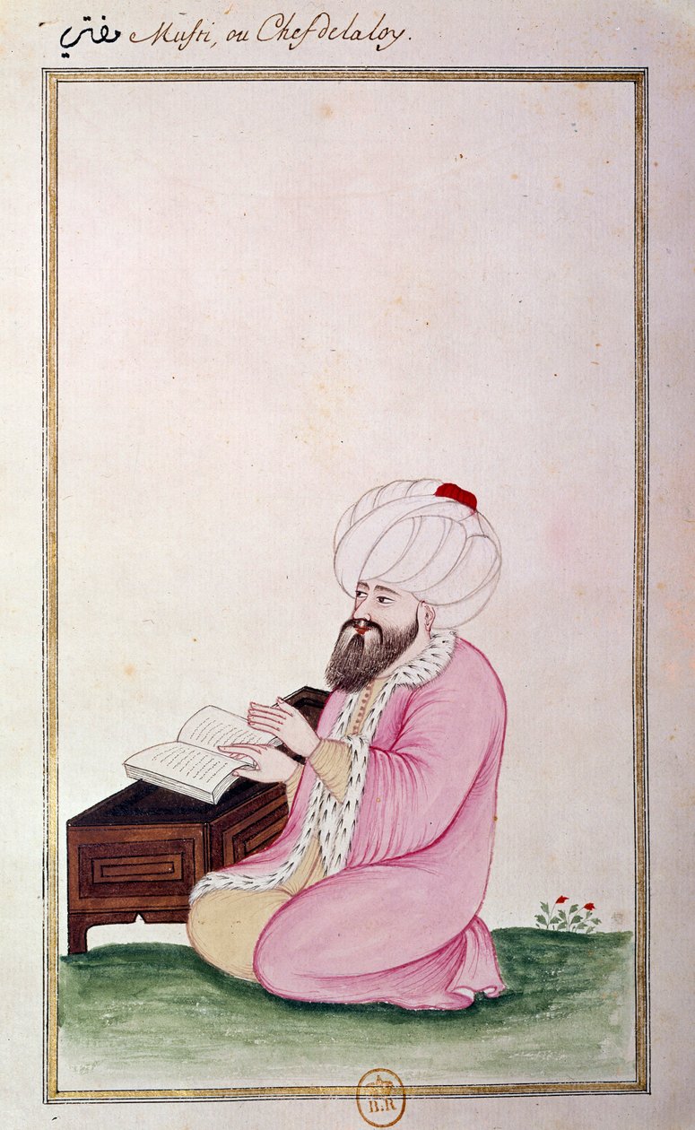 Osmansk konst: Juristchef. Utskrifter från ett manuskript av Ottoman School