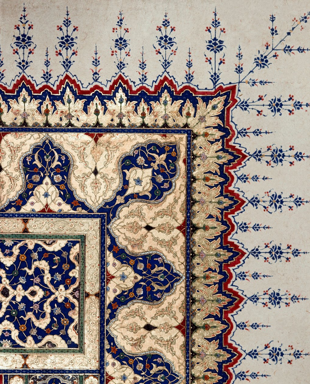 Osmansk konst: siddetalj av codex B 373, miniatyr. 1500-talet. Istanbul, Topkapi Sarayi Museum Library av Ottoman School