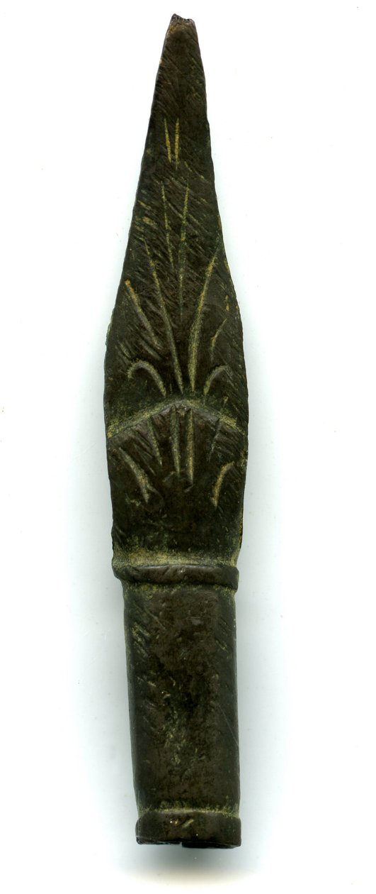Osmansk skrivpenna, hittad under arkeologiska utgrävningar i Egypten: skrift med bläck av Ottoman School