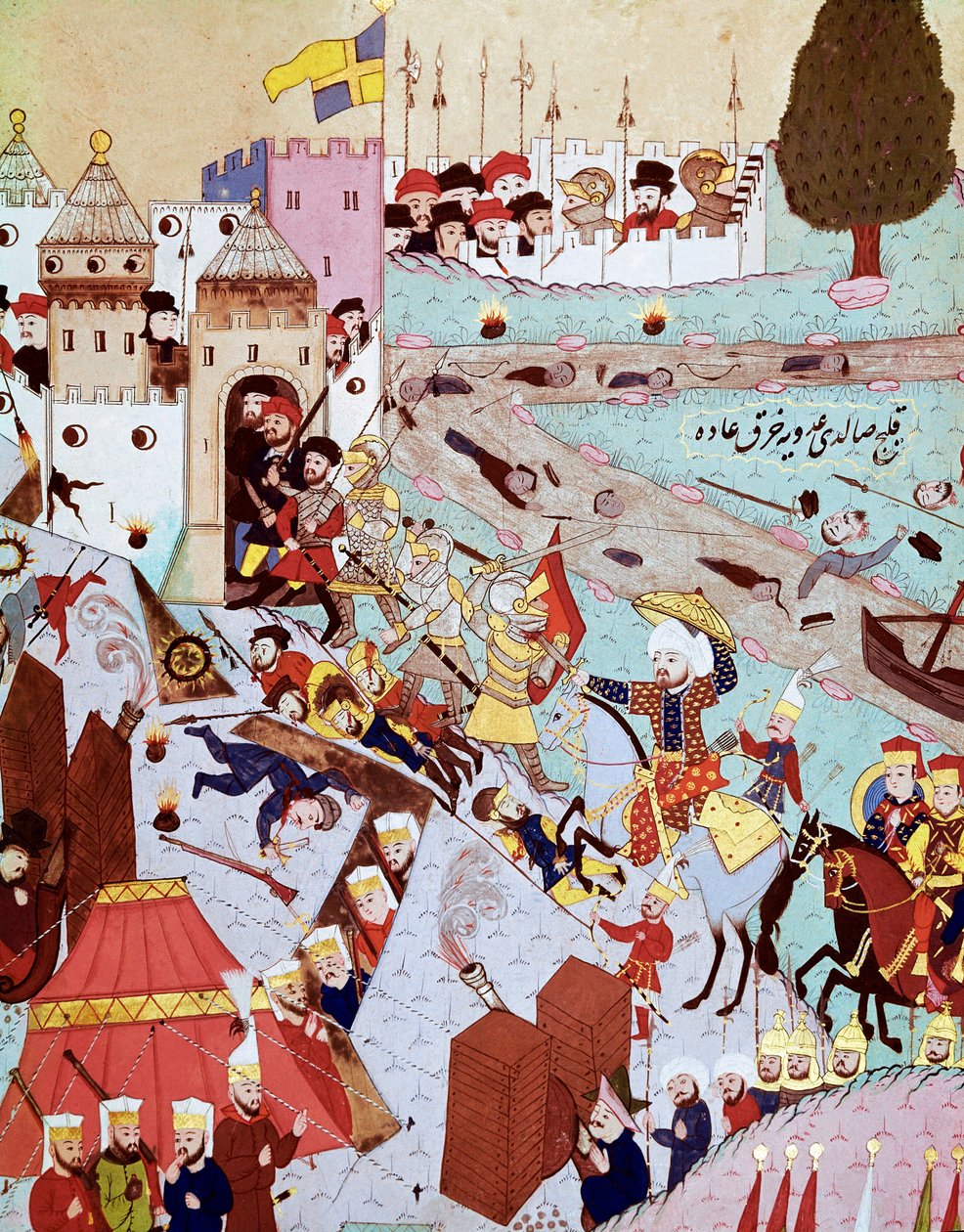 Övertagande av Belgrad av Soliman I den magnifika armén av Ottoman School