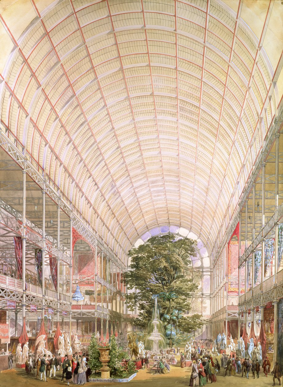 Den stora utställningen 1851. Dekoration av tvärskeppet av Owen Jones