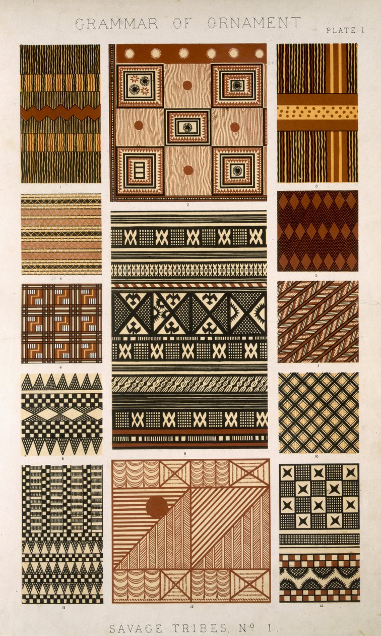 Savage Tribe No 1, Plate 1, från 