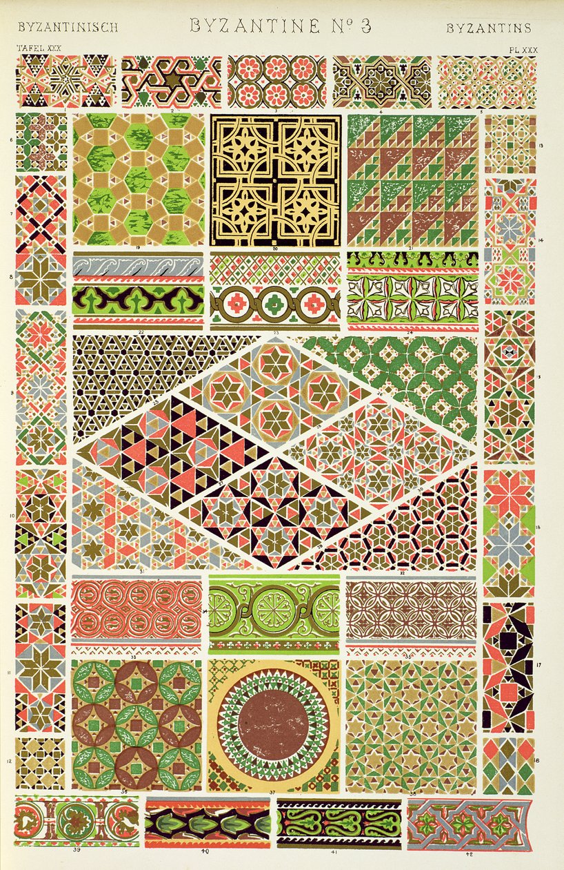 Urval av romerska mosaiker och marmorbeläggningar, kapitel VII, plåt XXX av 