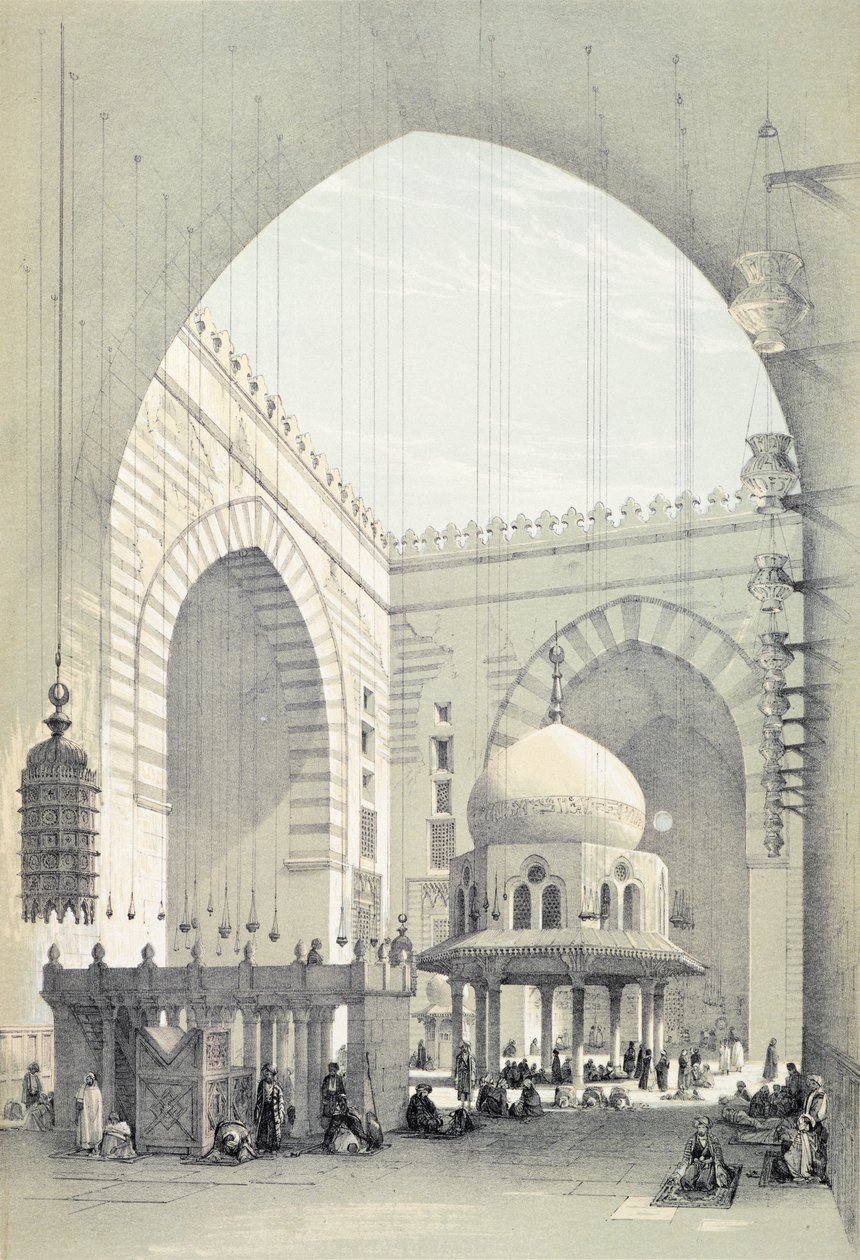 Interiör av moskén av Sultan Hasan, i Kairo av Owen Jones